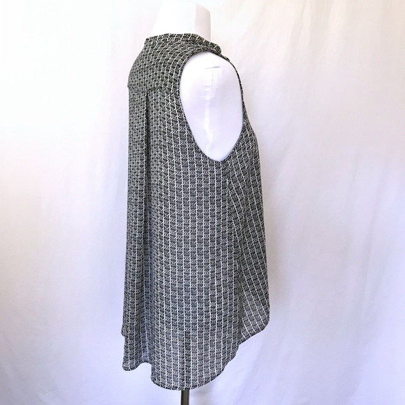 H&M Sheer Black & White Geometric Tank - Picture 4 of 8